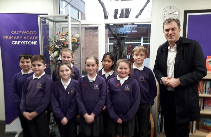 With the Pupil Parliament at Outwood