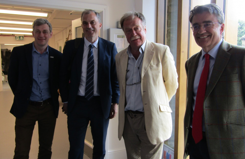 Julian with Cllr Simon Myers and officials from Historic England and North Yorkshire Council