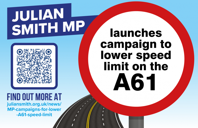 Julian launches campaign to lower the speed limit on the A61
