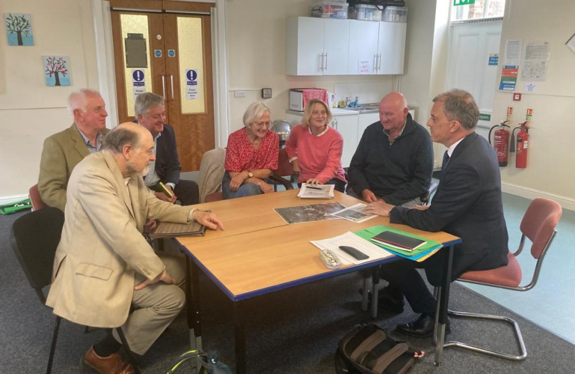 Julian meeting with members of the Ripon Military Heritage Trust
