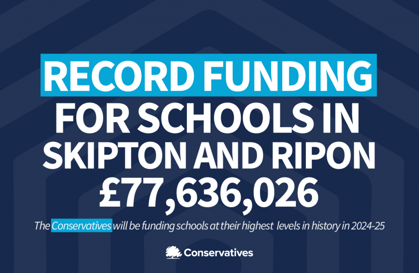 £77.6 million for Skipton and Ripon schools