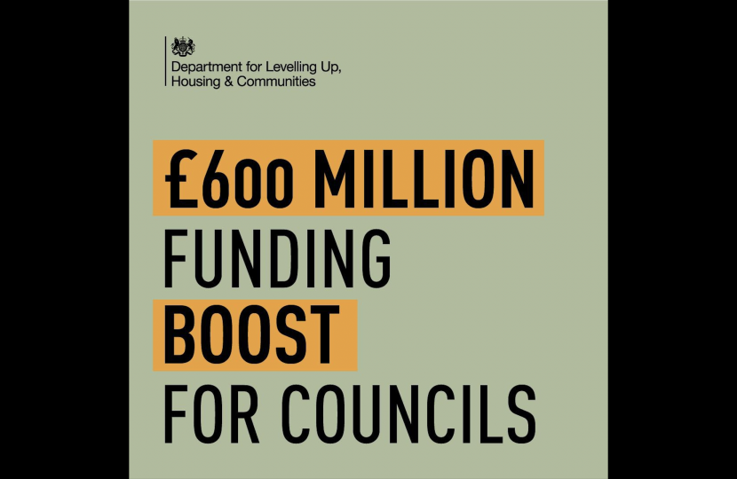 £600 million funding boost for councils