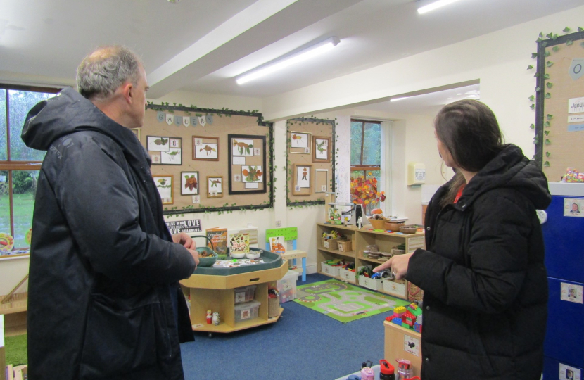 Julian visiting Sharow CoE Primary School