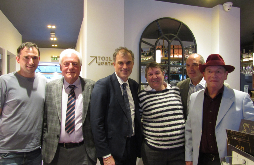 Julian meets with sporting personalities in North Yorkshire