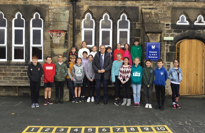 Julian visits Kildwick Primary School