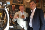 Julian Smith at Theakston's Brewery with Simon Theakston