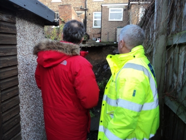 Julian Smith MP at Magdalen's Road Sinkhole
