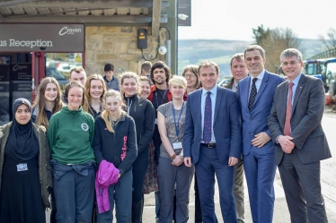 Julian Smith MP and Farming Minister at Craven College