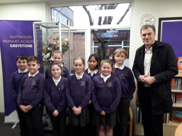 With the Pupil Parliament at Outwood
