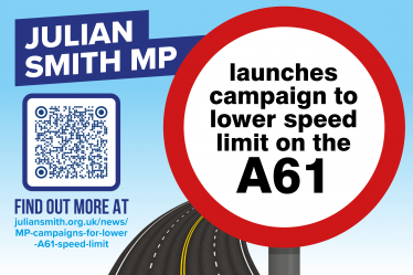 Julian launches campaign to lower the speed limit on the A61