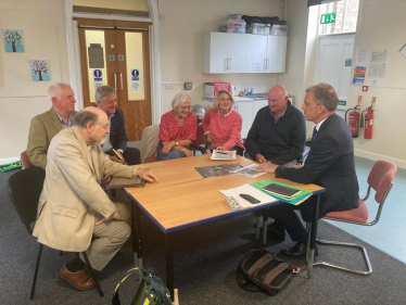 Julian meeting with members of the Ripon Military Heritage Trust