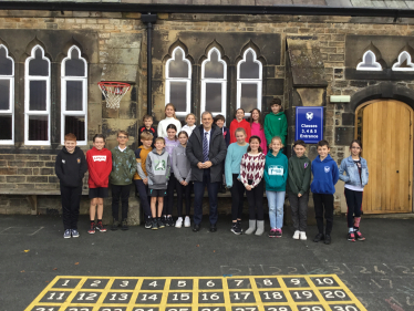 Julian visits Kildwick Primary School